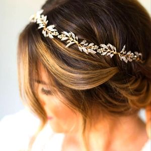 Bridal Wreath Handband, Gold